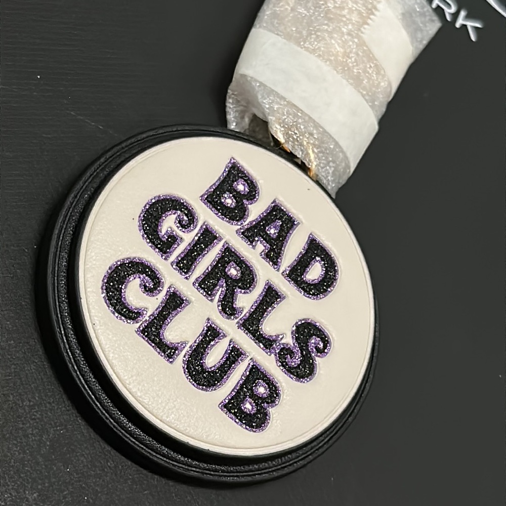 Coach Bad Girls Club Bag Charm Keychain Signature Canvas cc314 - Picture 4 of 7